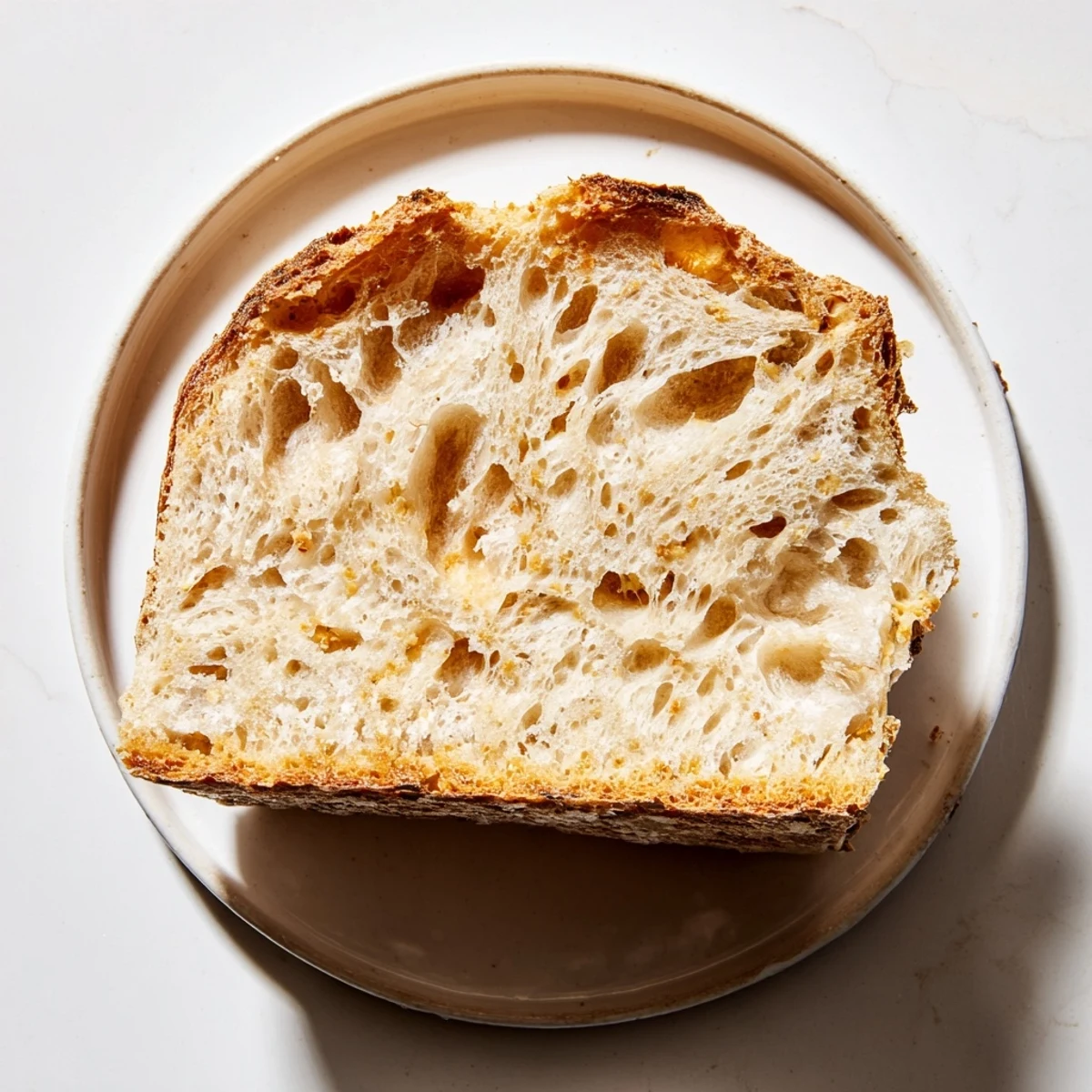 Golden-crusted, airy loaf of The Best Easy No-Knead Bread cooling on a wire rack, ready to slice.