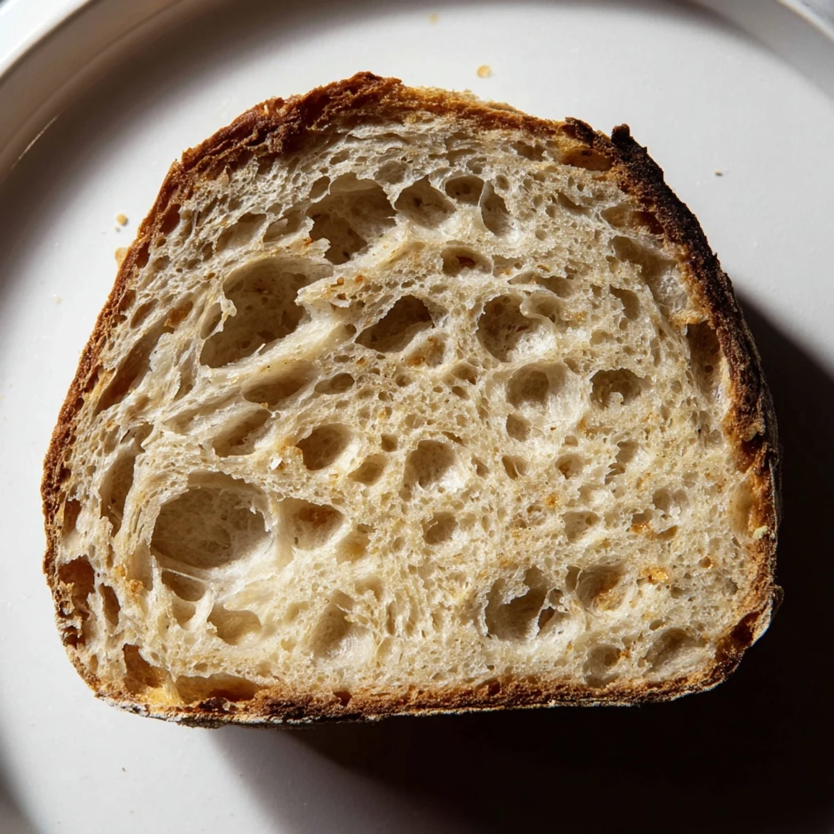 Close-up of freshly baked The Best Easy No-Knead Bread, offering a perfect artisan bread experience at home.