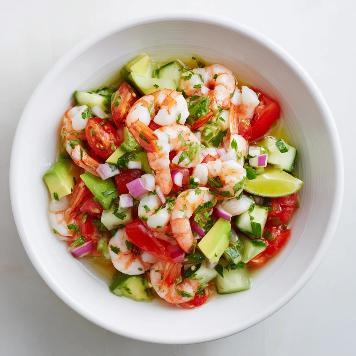Light Fresh Shrimp Ceviche