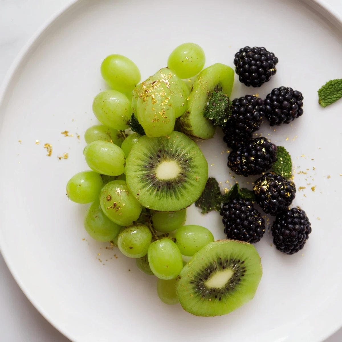 A colorful The Aurora Borealis Sweep fruit platter with a vibrant arrangement, perfect for any party.