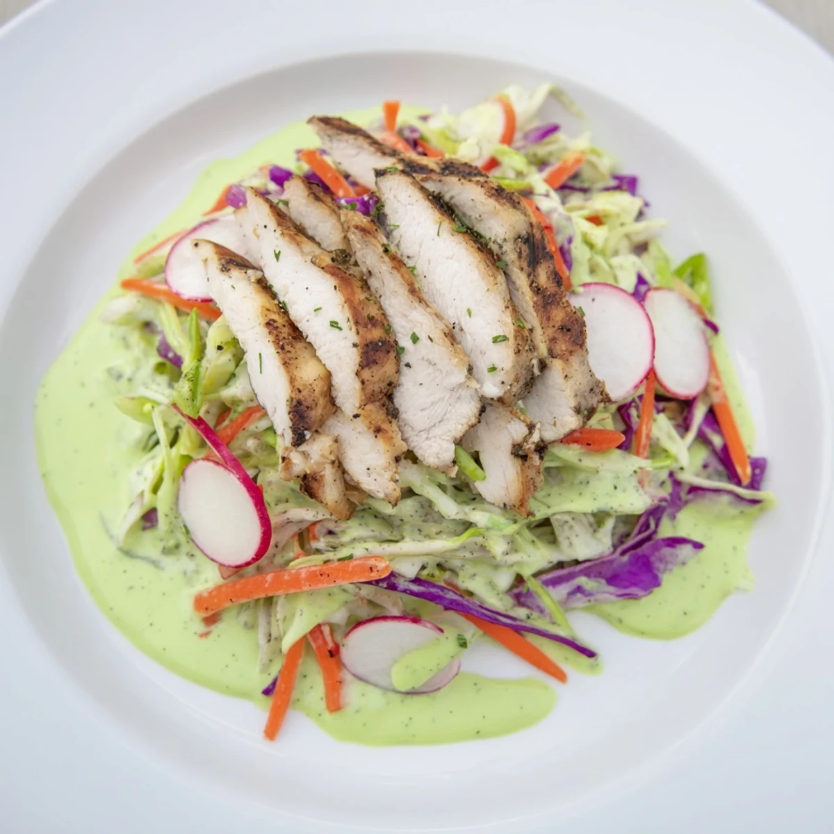 Green Goddess Cabbage Slaw