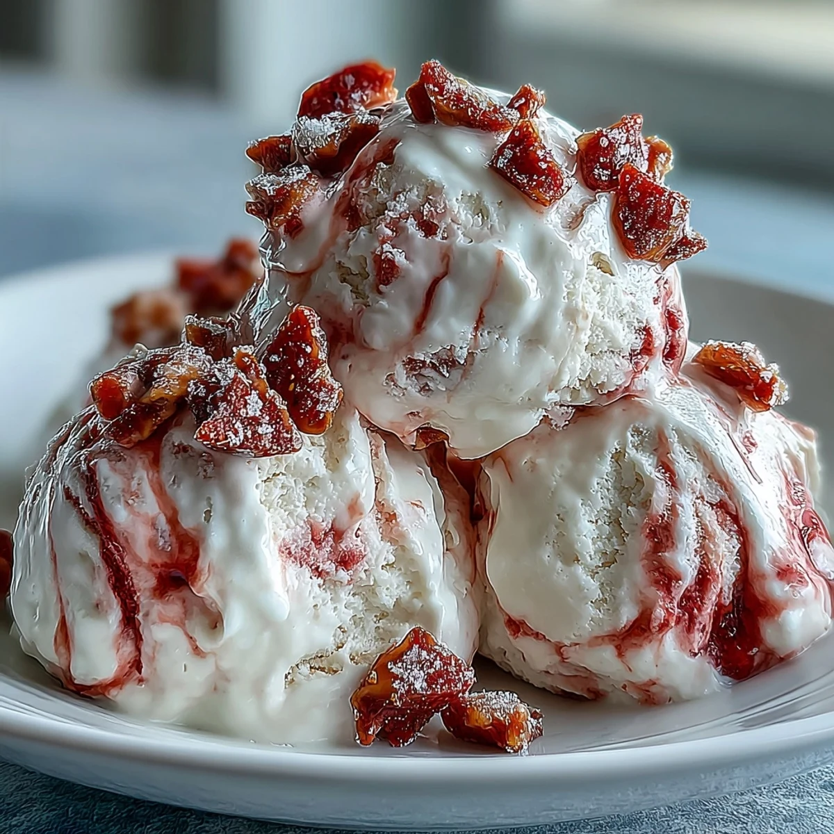 Frozen Strawberry & Banana Yogurt Clusters on a tray, showing creamy swirls and crunchy freeze-dried fruit pieces.