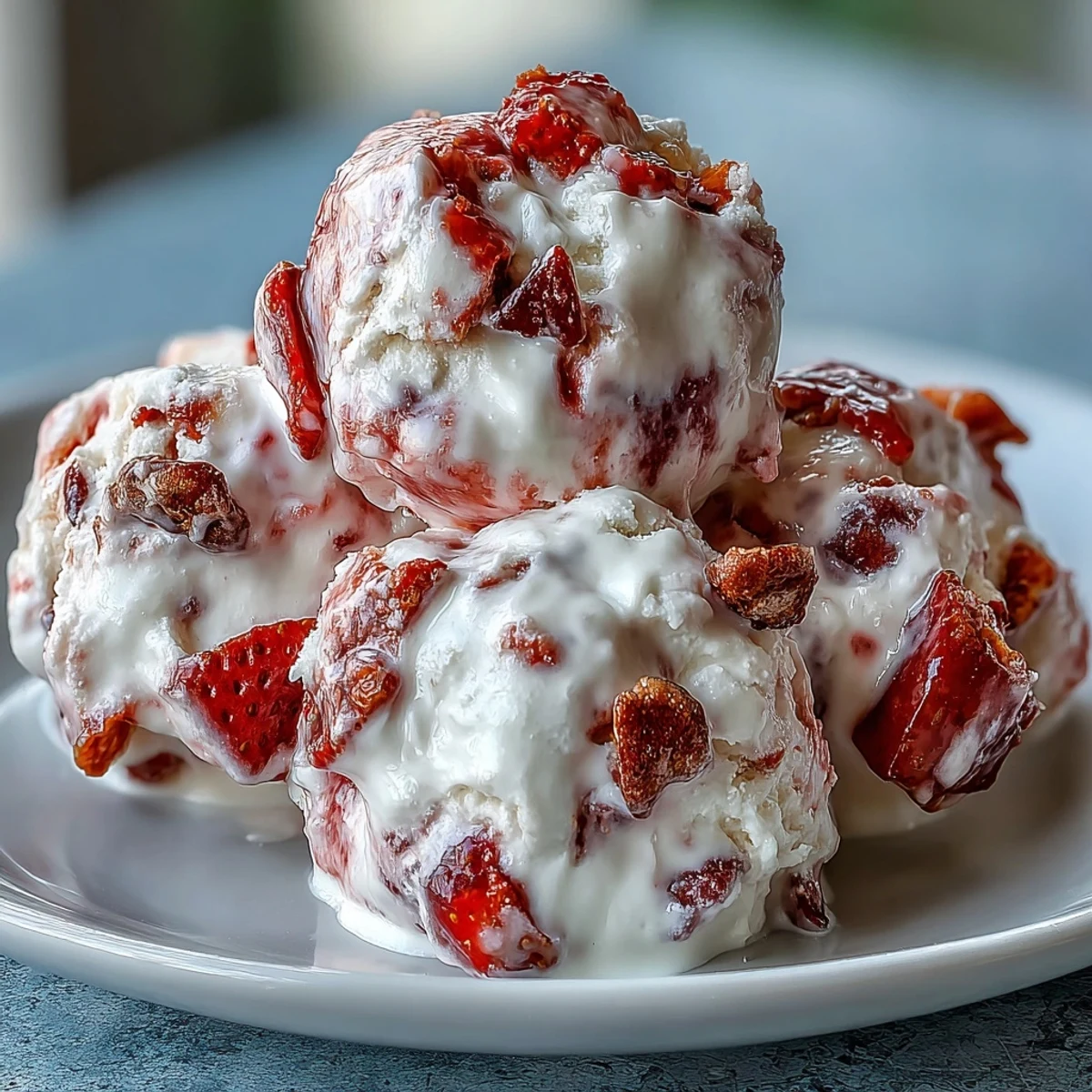 Parchment-lined baking sheet holding homemade Strawberry & Banana Yogurt Clusters, topped with extra banana chips and strawberry bits.