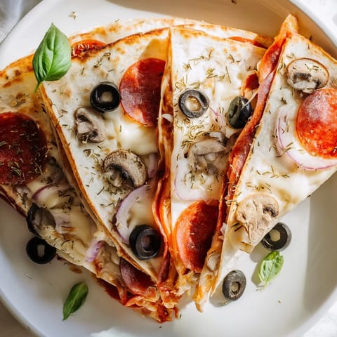 Cheesy Tortilla Pizza Wrap