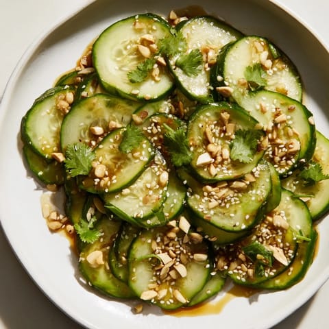 Tangy Shaken Asian Cucumber Salad