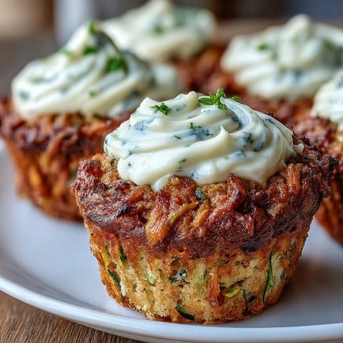 Delicious carrot and zucchini muffins with a light cream cheese swirl, perfect for a healthy breakfast or snack.  