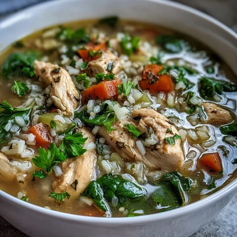 Healthy Chicken and Rice Soup