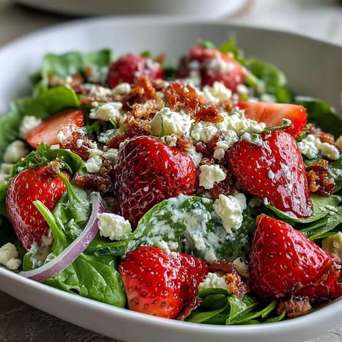 Fresh Strawberry Spinach Salad