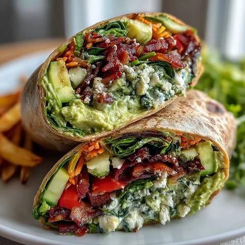Vibrant, healthy Rainbow Veggie Wraps packed with crunchy veggies, fresh herbs, and creamy hummus—perfect for a kid-friendly lunch.