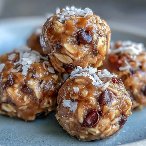 Wholesome oat bites made with creamy peanut butter and honey, rolled into perfect no-bake energy snacks for busy days.
