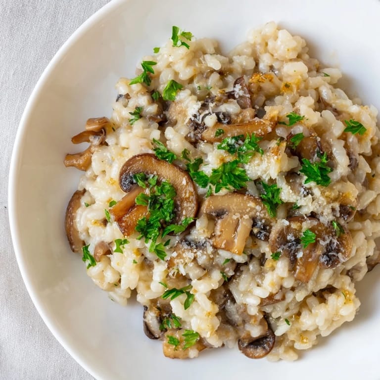 Grated Parmesan cheese adds the finishing touch to this creamy, golden Stove-Top Creamy Risotto.