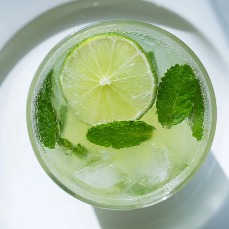 Bright green Mint Lime Agua Fresca in a pitcher, ready to serve over ice on a warm day.