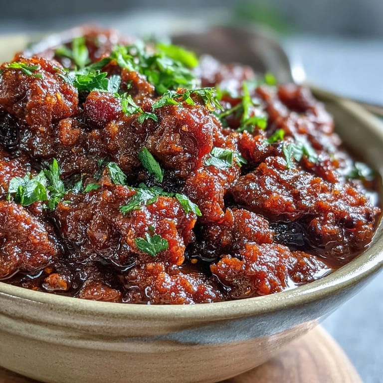 Hearty Venison Keema Curry plated with a lemon wedge and fresh cilantro garnish, ready to be scooped up with warm naan for a cozy dinner.