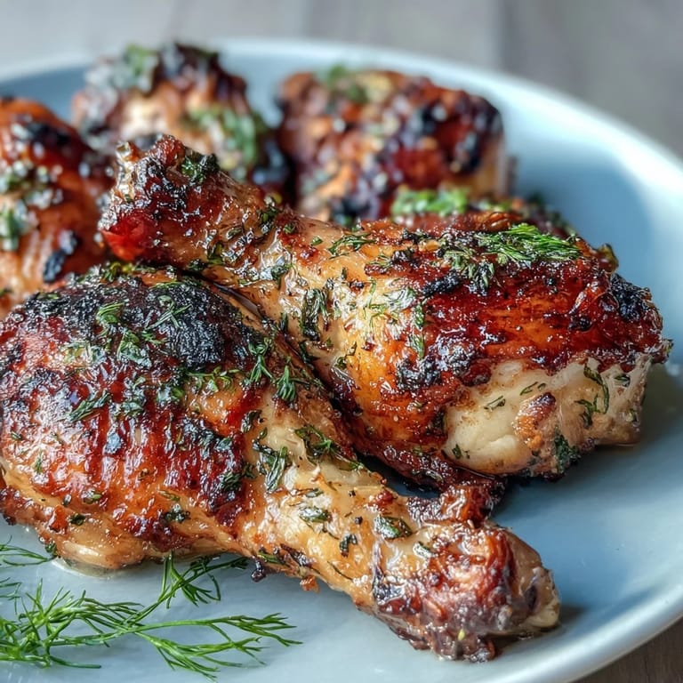 Oven-baked chicken drumsticks coated in homemade ranch seasoning, paired with crisp-tender green beans for a flavorful low-carb meal.