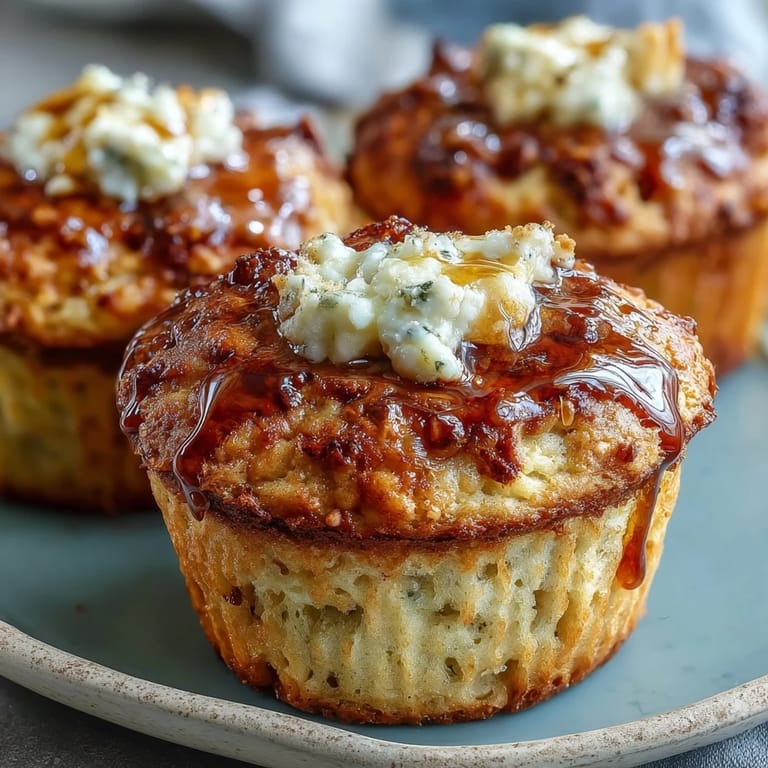 Fluffy cornbread muffins with a hint of honey, topped with smooth honey butter, perfect for casual gatherings or festive occasions.