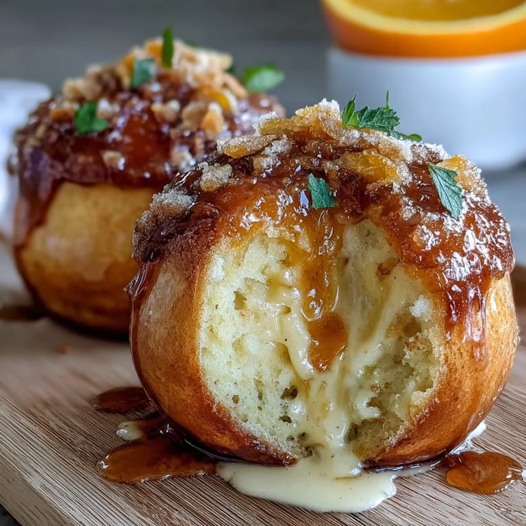 Golden-baked orange rolls infused with citrus zest, glazed and ready to enjoy with coffee or tea.