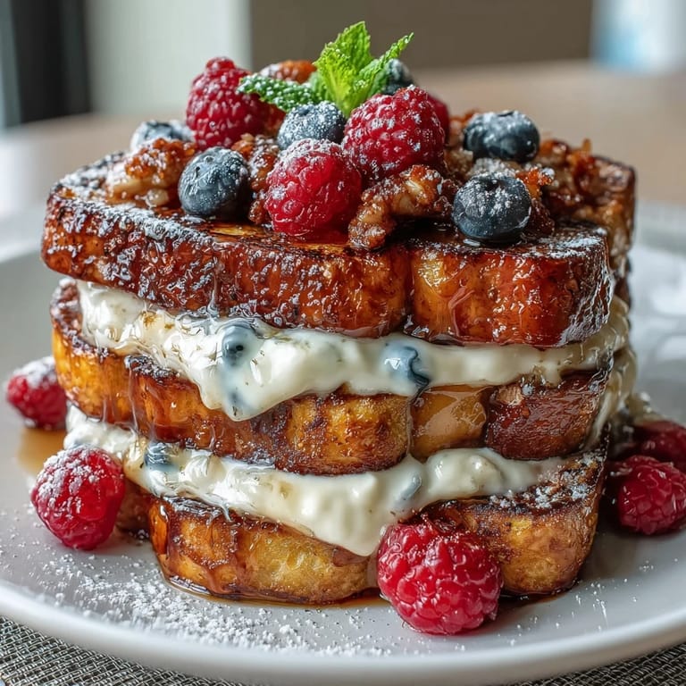 Warm layers of pancakes, berries, and vanilla custard create a comforting casserole—ideal for celebrating Mothers Day with loved ones.