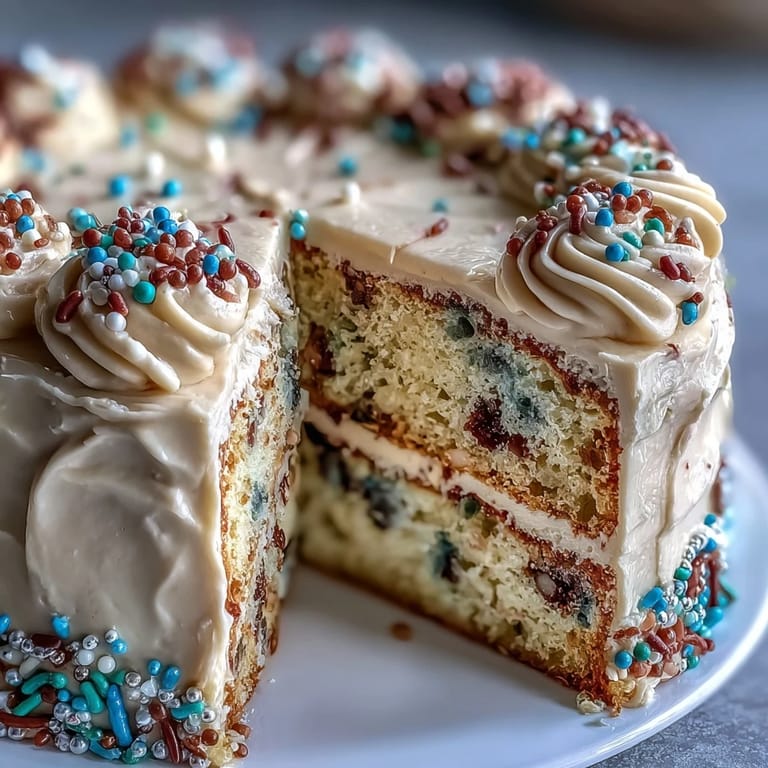 Picture-perfect Class of 2026 Confetti Cake, a celebratory treat with vibrant colorful sprinkles.
