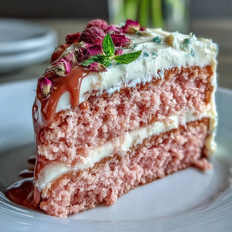 Bridal Shower Rosé Velvet Cake: Stunning pink velvet cake with rosé wine, cream cheese frosting, and elegant gold drip perfect for celebrations.