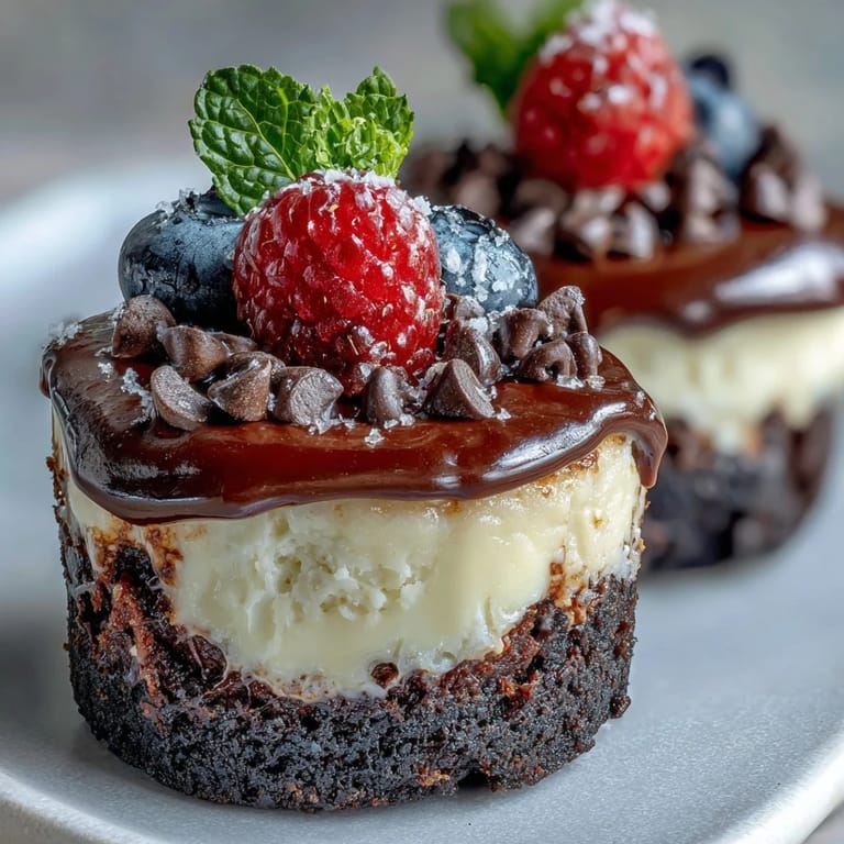 Easy mini cheesecake bites with a thick chocolatey Oreo cookie base.