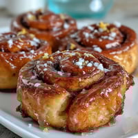 Mini Orange Rolls from Crescent Dough, soft and fluffy with a zesty citrus filling and glossy orange glaze.