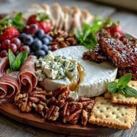 Vibrant Spring Charcuterie Board with edible flowers and fresh fruits arranged artfully.