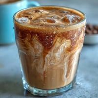 Homemade Brown Sugar Oat Milk Shaken Espresso; rich, frothy, and perfectly chilled.