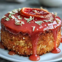 Vibrant gluten-free Blood Orange Polenta Cake with almond flour, fresh citrus zest, and a glossy pink blood orange glaze.